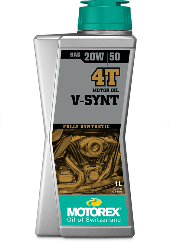Huile moteur MOTOREX V-SYNT 4T 20W/50 1L 