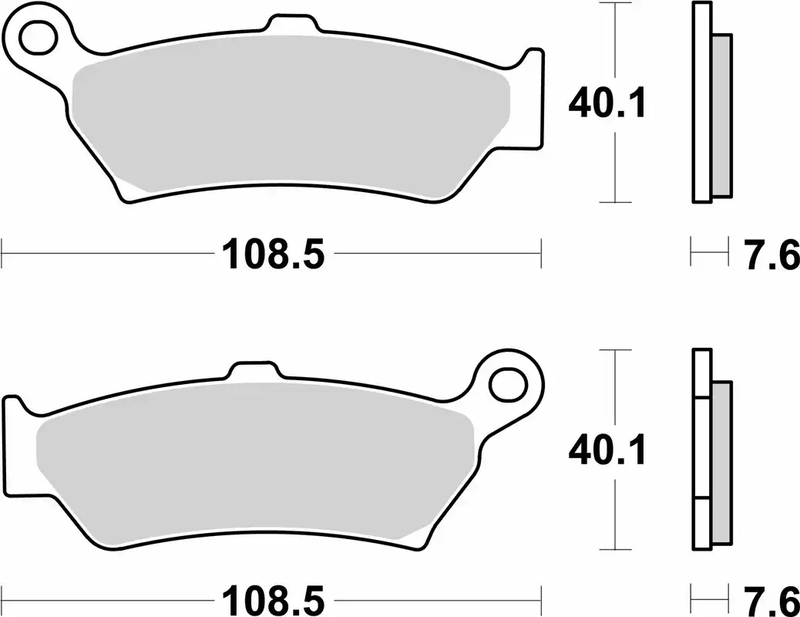 Plaquettes de frein BREMBO Off-Road métal fritté - 07BB43SP 