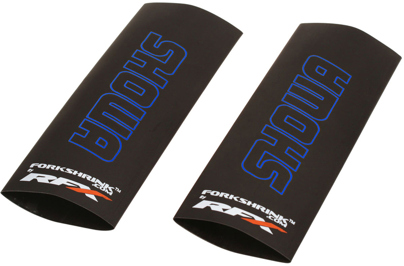 Protection de fourche supérieure RFX Race Series Forkshrink logo Showa - bleu 