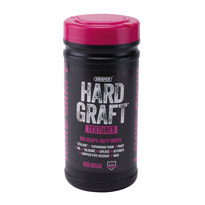 Lingettes texturées multi-usages DRAPER Hard Graft (pot de 100) 