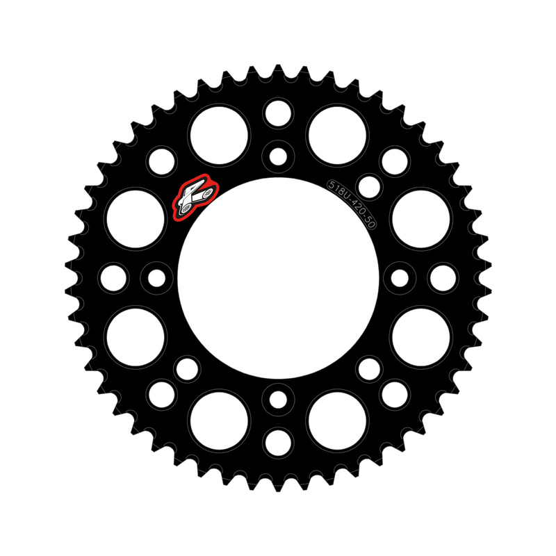 Couronne RENTHAL aluminium ultra-light anti-boue 518U - 420 