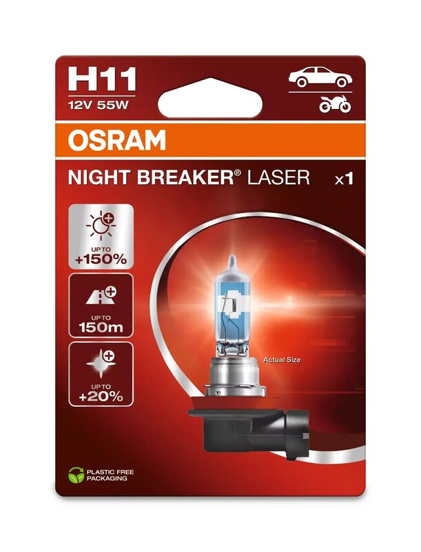 Ampoule OSRAM Night Breaker Laser H11 12V/55W - X1 