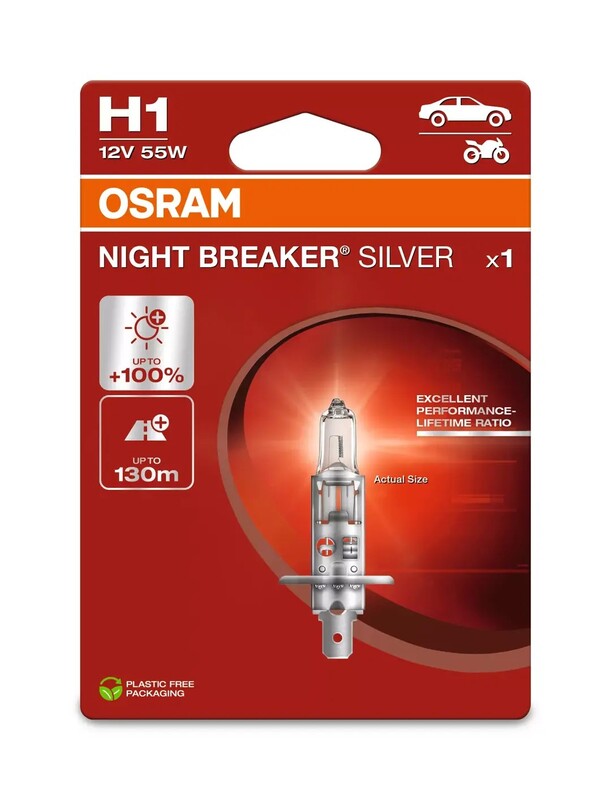 Ampoule OSRAM Night Breaker Silver H1 12V /55W - X1 