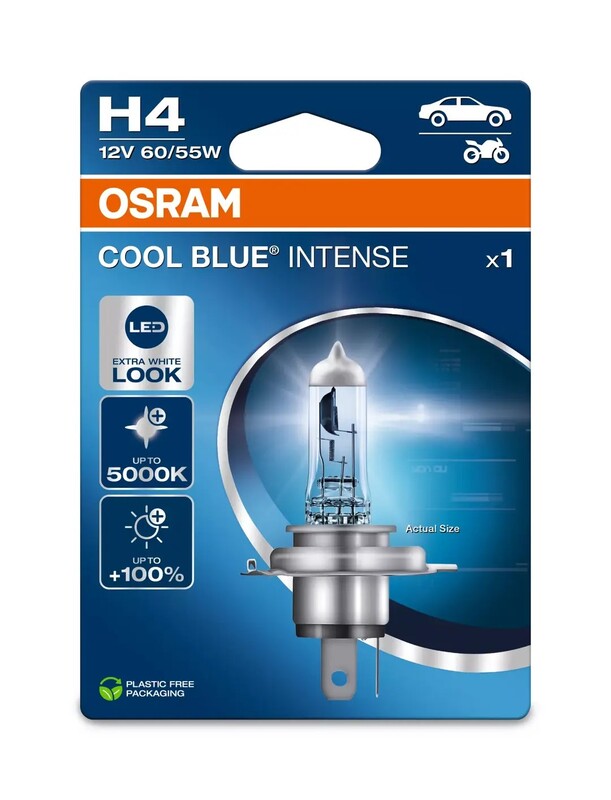 Ampoule OSRAM Cool Blue Intense H4 12V/60/55W - X1 