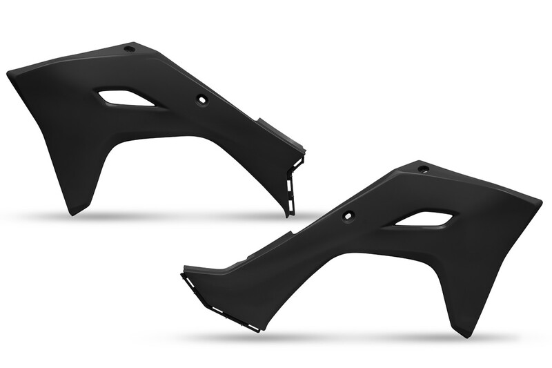 Ouïes de radiateur UFO - noir 