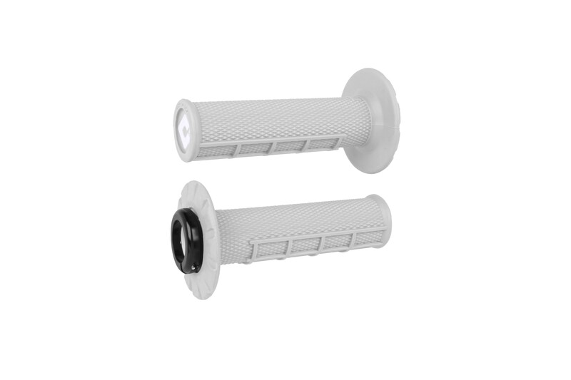 Rêvetements ODI ATV v2.1 Lock-On semi-gaufré - blanc/noir