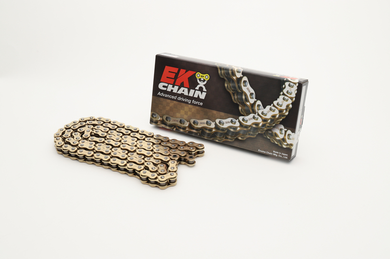Chaine de transmission EK CHAIN 520 RRX - Joints Nx-Ring - attache à riveter 
