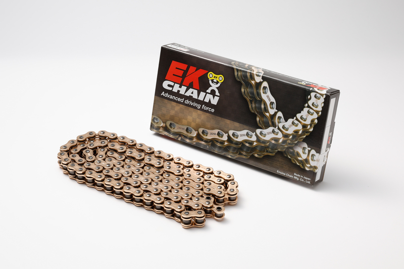 Chaine de transmission EK CHAIN 520 SRX2 - Joints Qx-Ring - attache à riveter