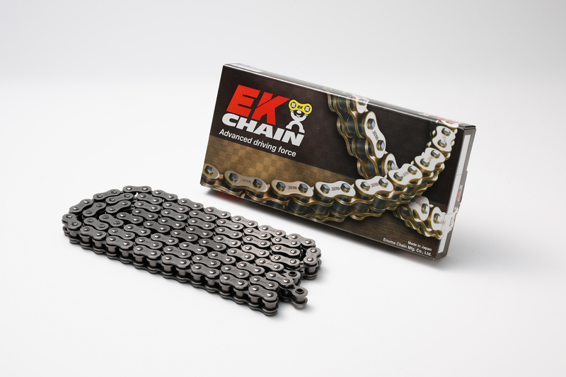 Chaine de transmission EK CHAIN 520 SRX2 - Joints Qx-Ring - attache à riveter
