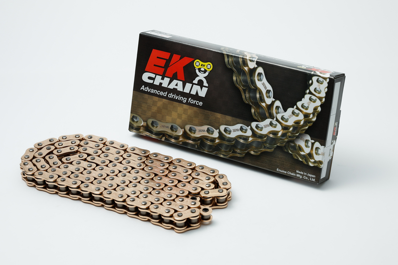 Chaine de transmission EK CHAIN 520 ZVX3 - Joints Nx-Ring - attache à riveter 