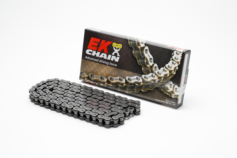 Chaine de transmission EK CHAIN 525 SRX2 - Joints Qx-Ring - attache à riveter 