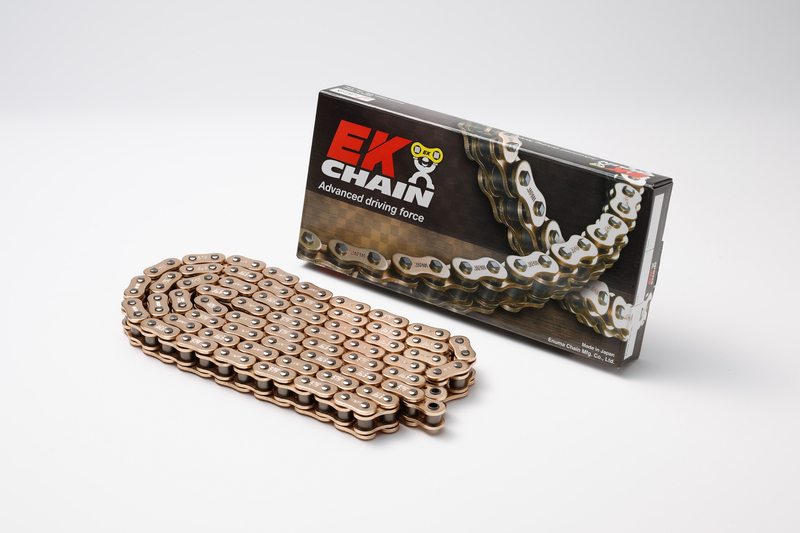 Chaine de transmission EK CHAIN 525 ZVX3 - Joints Nx-Ring - attache à riveter 