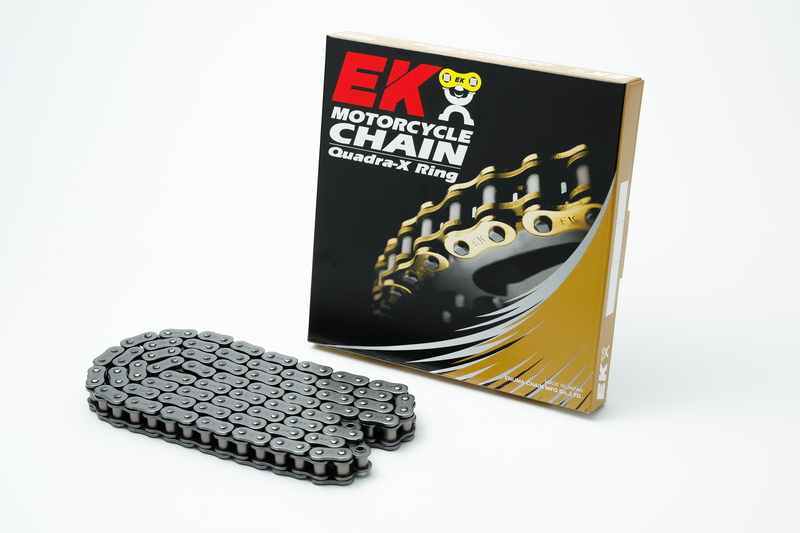 Chaine de transmission EK CHAIN 530 ZVX3 - Joints Nx-Ring - attache à riveter 