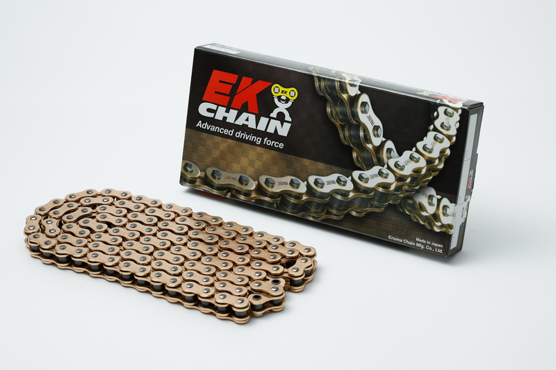 Chaine de transmission EK CHAIN 520 RRS - Joints Nxs-Ring - attache rapide type clip 