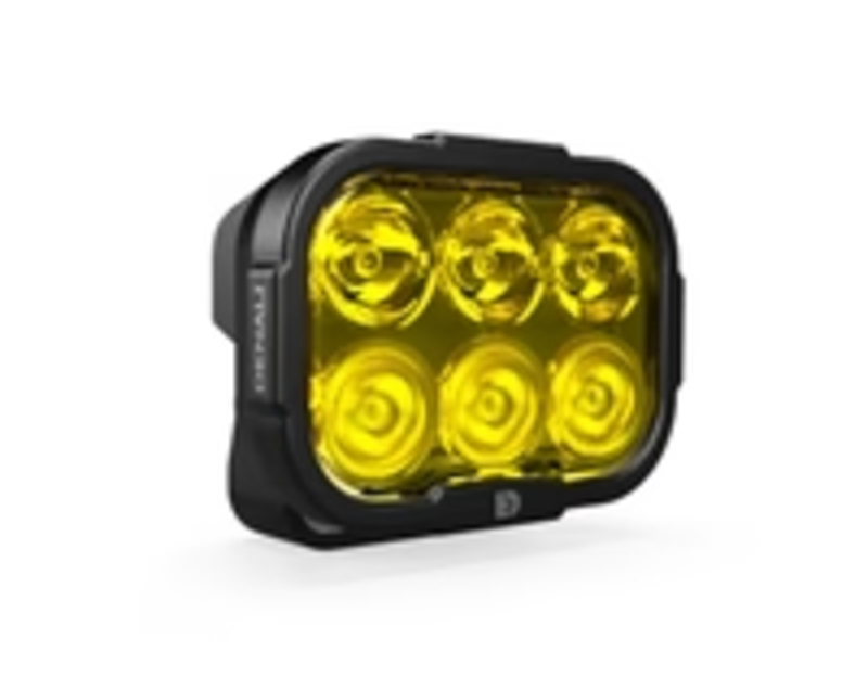 Éclairage additionnel DENALI DL6 Hybrid Driving - jaune 