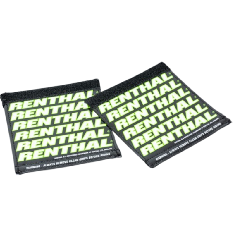 Protège-poignées RENTHAL Clean Grips - noir/vert/blanc 