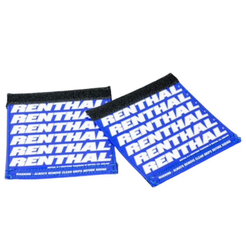 Protège-poignées RENTHAL Clean Grips - bleu/blanc 