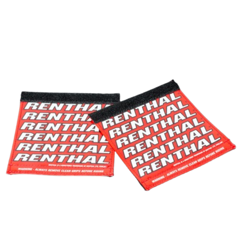 Protège-poignées RENTHAL Clean Grips - rouge/blanc 