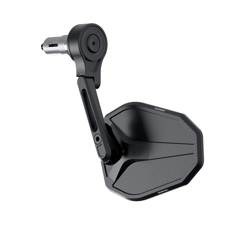 Rétroviseur d'embout de guidon HIGHSIDER pro Victory-Slim court - noir - 