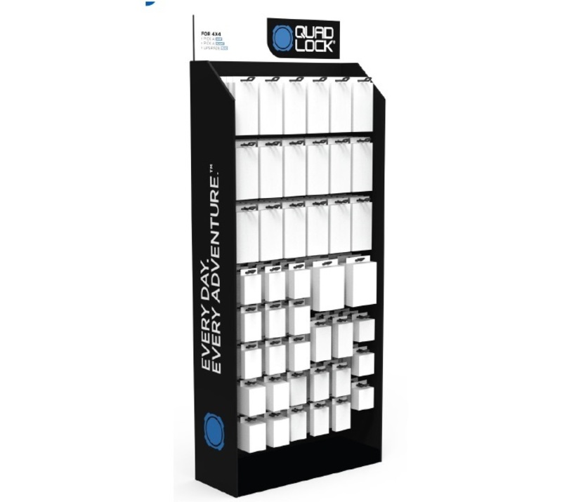 Présentoir carton QUAD LOCK - français 