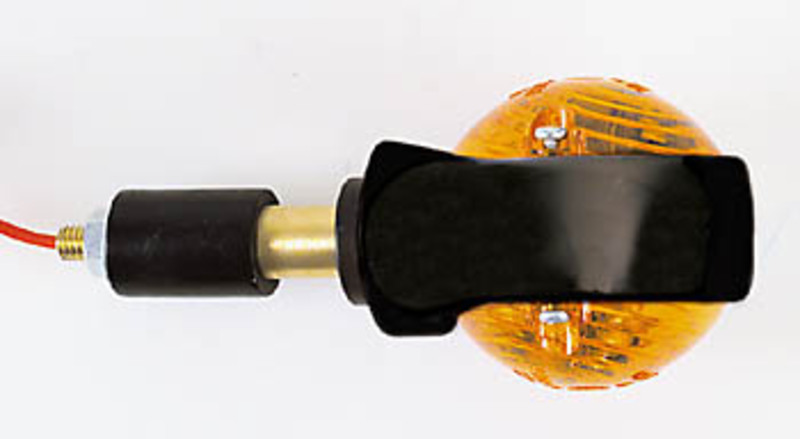 Clignotant de guidon HIGHSIDER smart Ochsenauge homologué - verre orange - la paire 