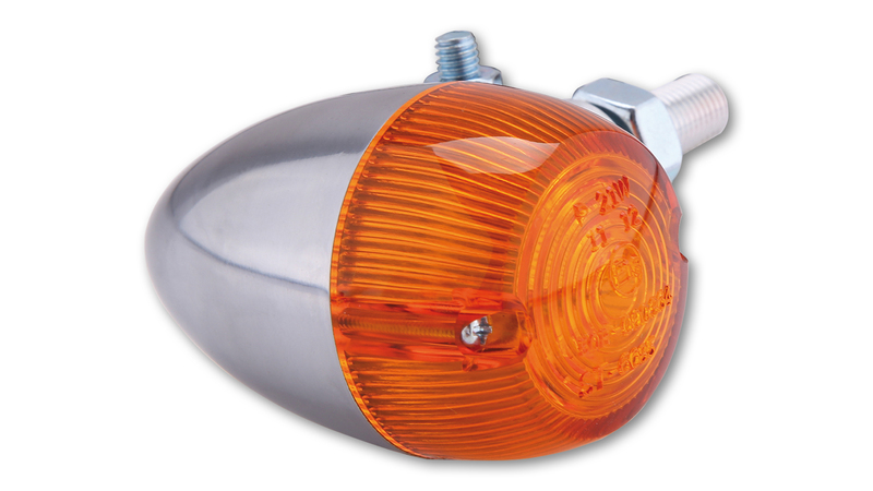 Clignotant  HIGHSIDER smart Bullet Light 1 homologué - verre orange - l'unité 