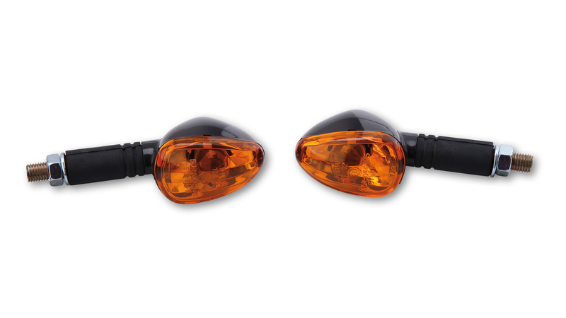 Clignotant HIGHSIDER smart Little Duke homologué - verre orange - la paire