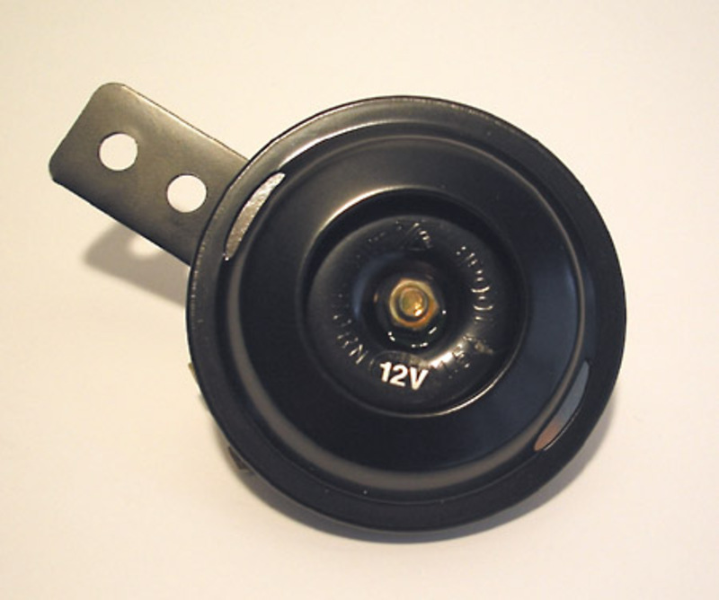 HIGHSIDER smart Horn Black 12V, 70 mm Diameter, 100 dB, E-mark 