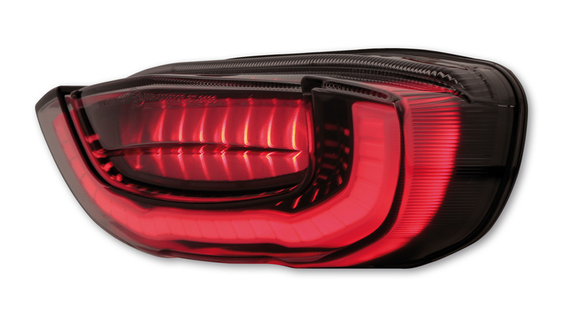 Feu arrière LED style Honda HIGHSIDER smart homologué - verre fumé - l'unité 