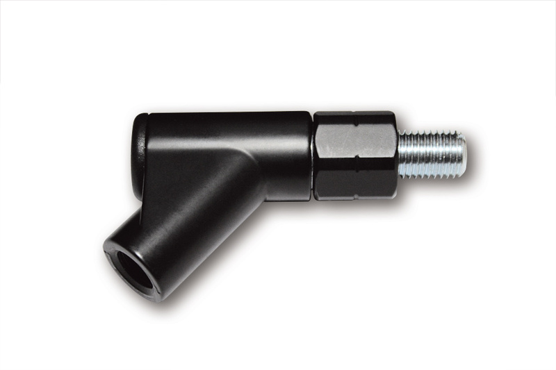 Adaptateur miroir HIGHSIDER smart M10 x 1,25 mm filetage à gauche - noir 