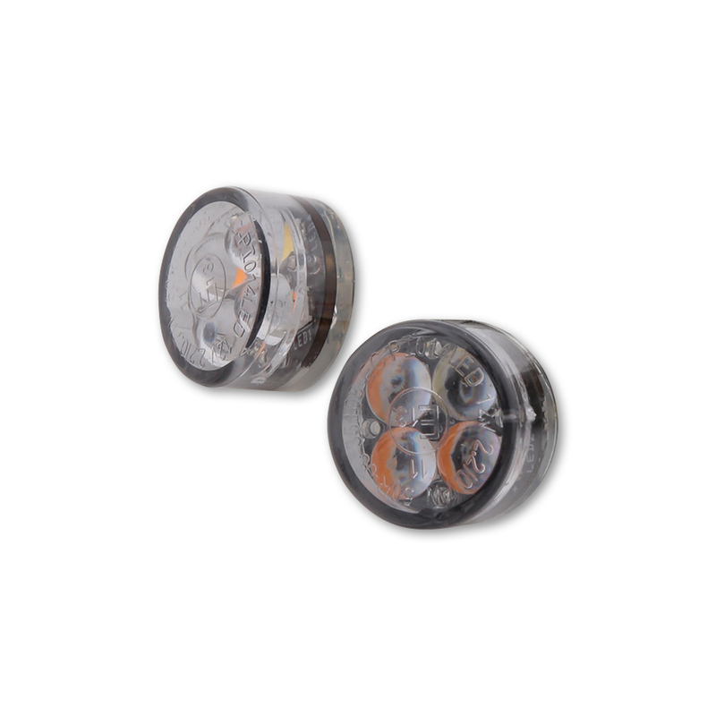 Clignotant/feu de position LED HIGHSIDER smart Module Sixteen 2en1 homologué - verre fumé - la paire 