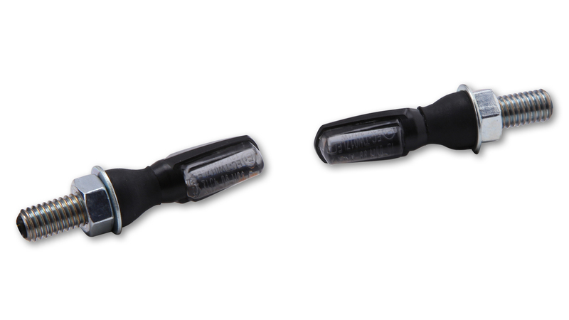 Feu arrière/clignotant LED HIGHSIDER smart Spark 3en1 homologué - verre fumé - la paire 