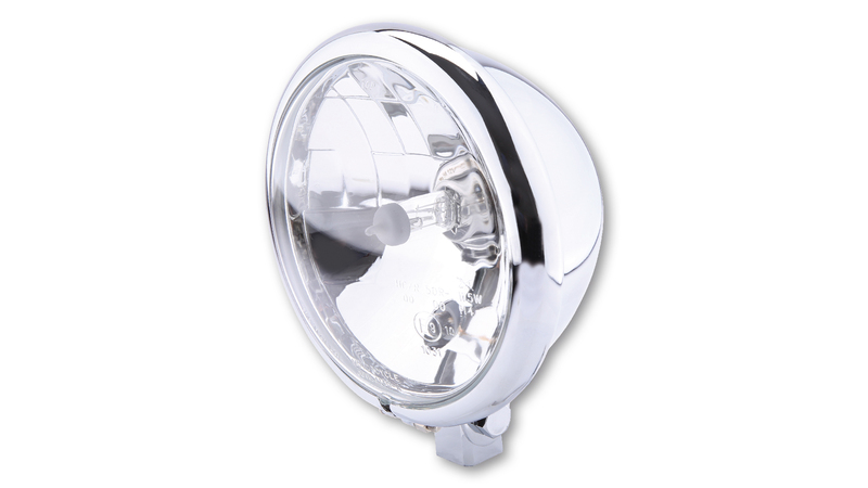 Feu avant HIGHSIDER smart Bates Style - 5 3/4 pouces - homologué E - chromé - à l'unité 