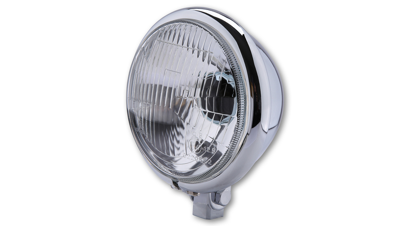 Feu avant HIGHSIDER smart Bates Style - 5 3/4 pouces - homologué E - chromé - à l'unité 