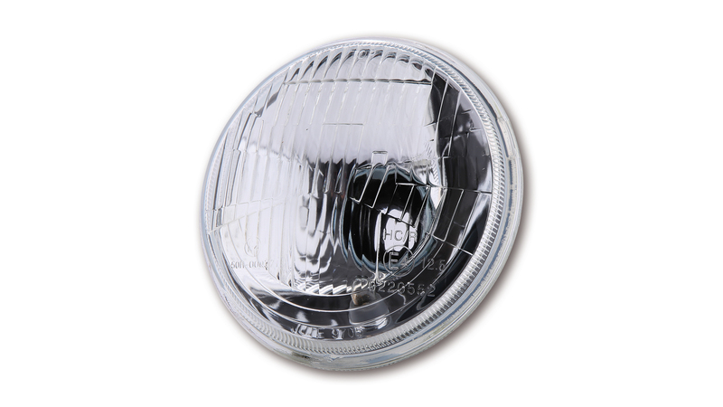 Insert de phare H4 HIGHSIDER smart - 5 3/4 pouces - verre gaufré - avec feux de position - homologué E - - à l'unité 