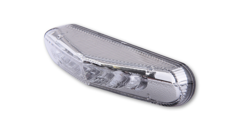 Feu arrière LED HIGHSIDER smart homologué - verre transparent - l'unité 