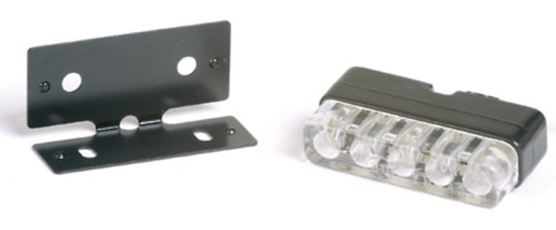 Éclairage de plaque LED HIGHSIDER smart Mini - noir - à l'unité 