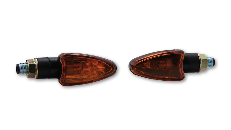 Clignotant HIGHSIDER smart Arrow Mini homologué - verre orange - la paire