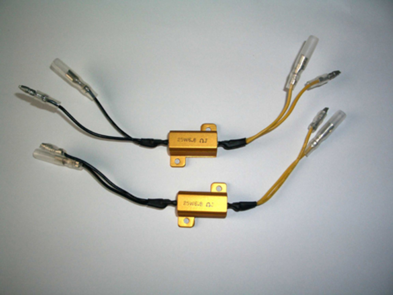 Résistances de puissance HIGHSIDER smart - 25 W- 6.8 Ohm - avec câble - la paire 