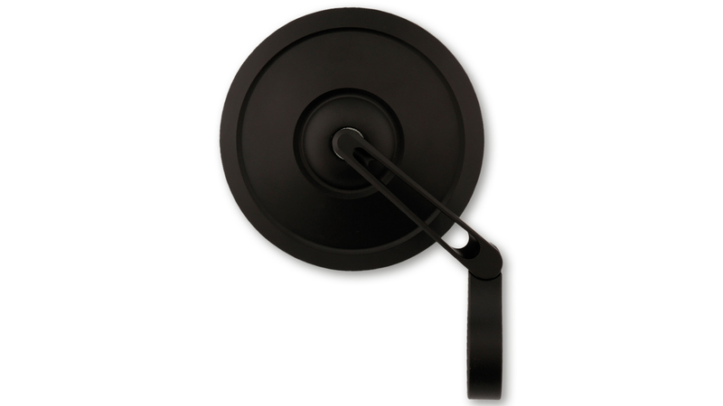Rétroviseur d'embout de guidon HIGHSIDER pro Retro court - noir 