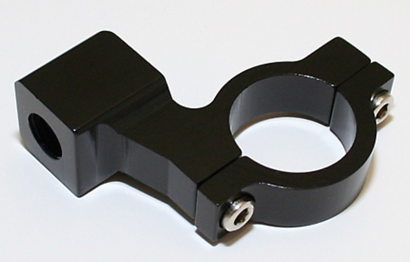HIGHSIDER smart Mirror Clamp Black With Right-hand Thread For CNC, For 7/8 Inch Handlebar 