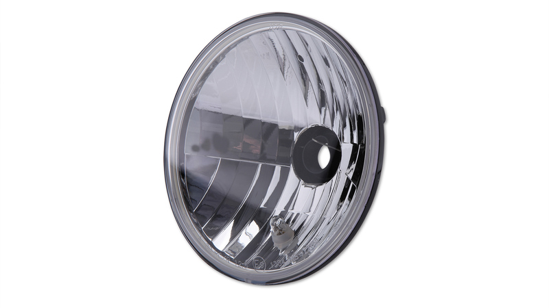 Insert de phare H4 HIGHSIDER smart - 7 pouces - verre transparent - With SideLight, homologué E - - à l'unité 
