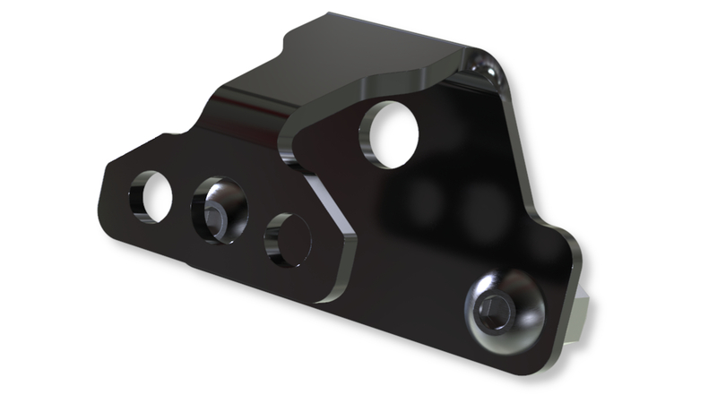Support de plaque HIGHSIDER pro avec éclairage de plaque - S - noir - à l'unité 