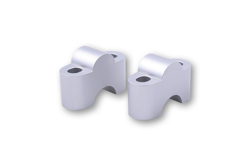 Réhausses de pontet de guidon HIGHSIDER pro 25mm - argent 