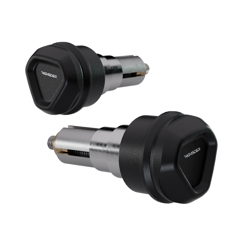 Embouts de guidon HIGHSIDER pro Ventura-LS noir 
