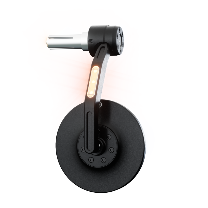 Rétroviseur d'embout de guidon HIGHSIDER pro Conero  - noir 