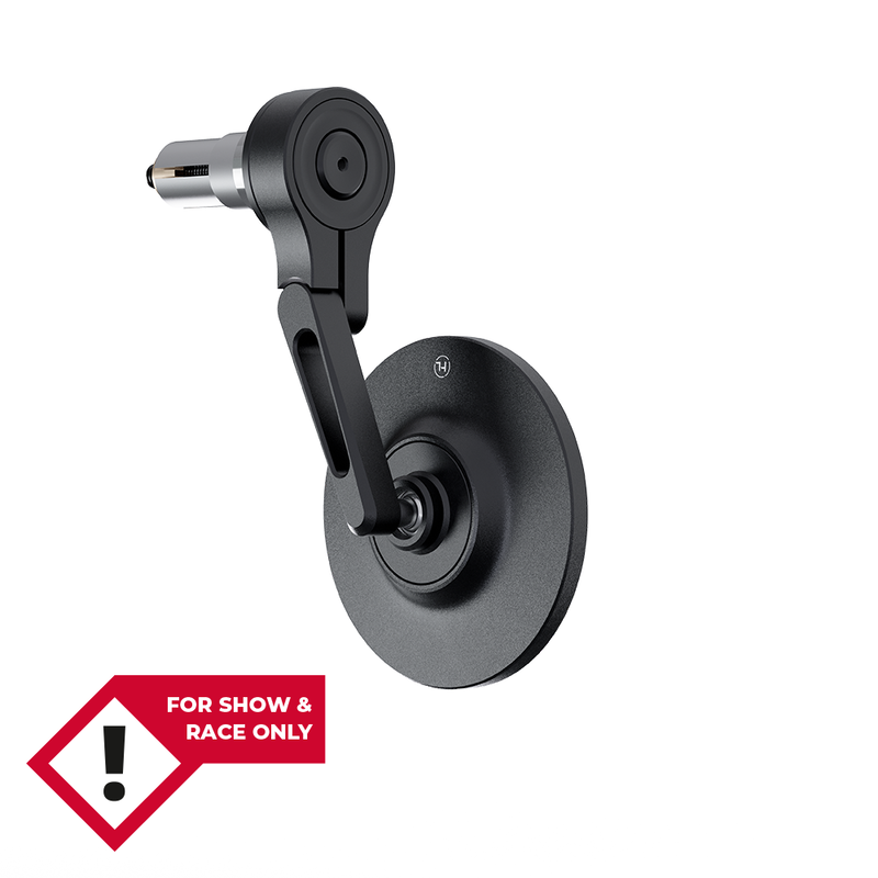 Rétroviseur d'embout de guidon HIGHSIDER pro Conero-XS court - noir 