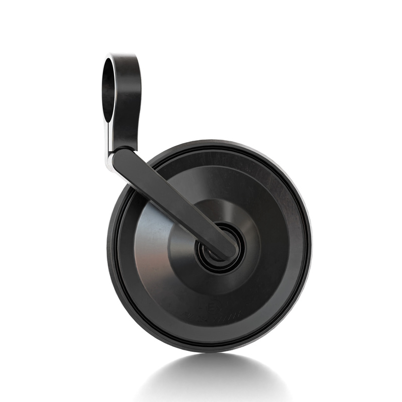Rétroviseur d'embout de guidon HIGHSIDER smart Circula-S court - noir 