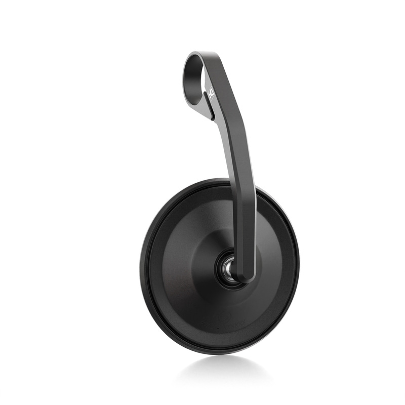 Rétroviseur d'embout de guidon HIGHSIDER smart Circula-S long - noir 