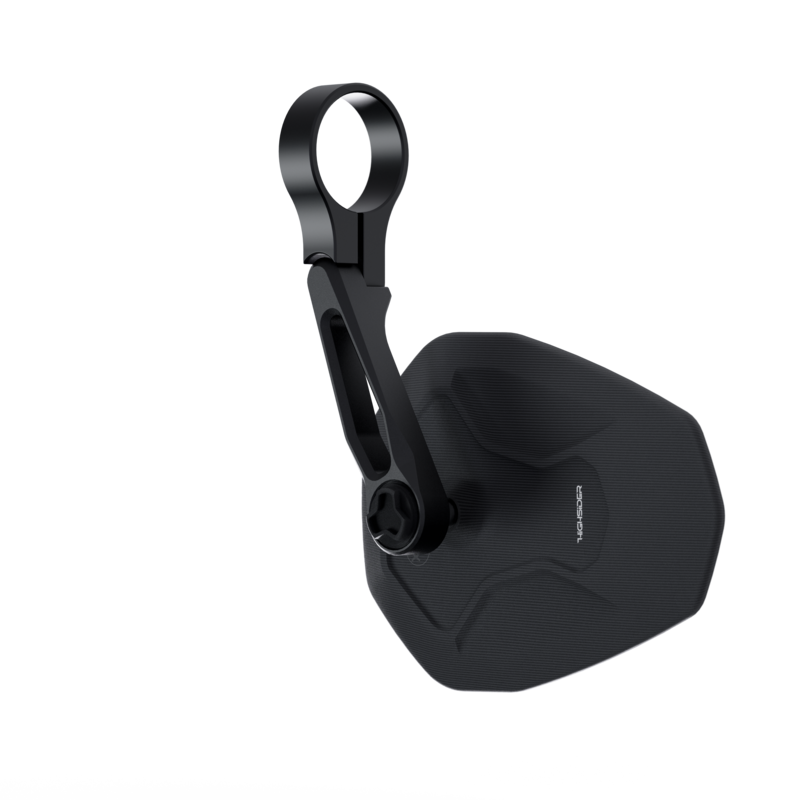 Rétroviseur d'embout de guidon HIGHSIDER pro Ventura-RS court - noir